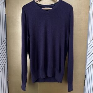 Men's Purple Banana Republic V-Neck Pullover Sweater Size Large